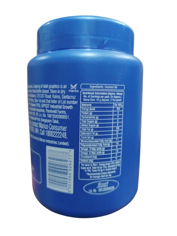 Parachute 100% Pure Coconut Oil - 600 ml.