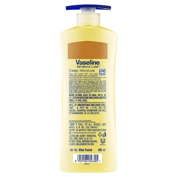 Hindustan Unilever Limited. Vaseline Deep Moisture+ 48 HR - 400 ml.