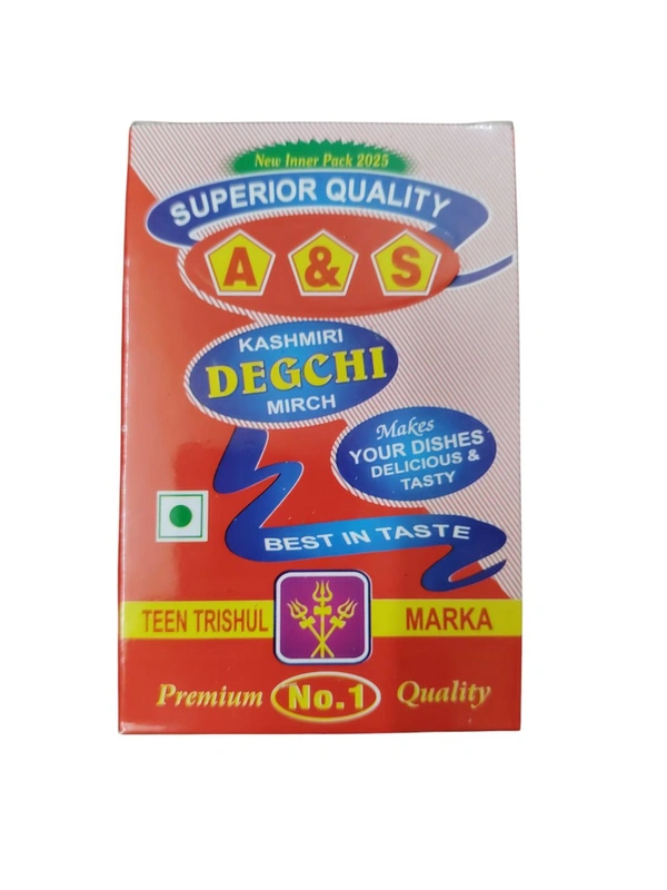 A & S Kashmiri Degghi Mirch - 100 gm.