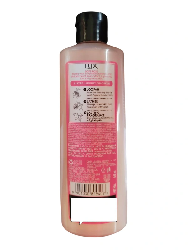 Hindustan Unilever Limited. Lux Body Wash Soft Rose - 245 ml.