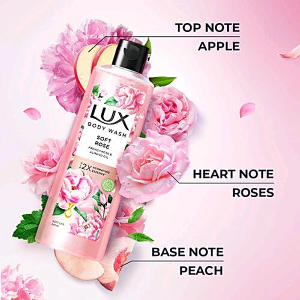 Hindustan Unilever Limited. Lux Body Wash Soft Rose - 245 ml.