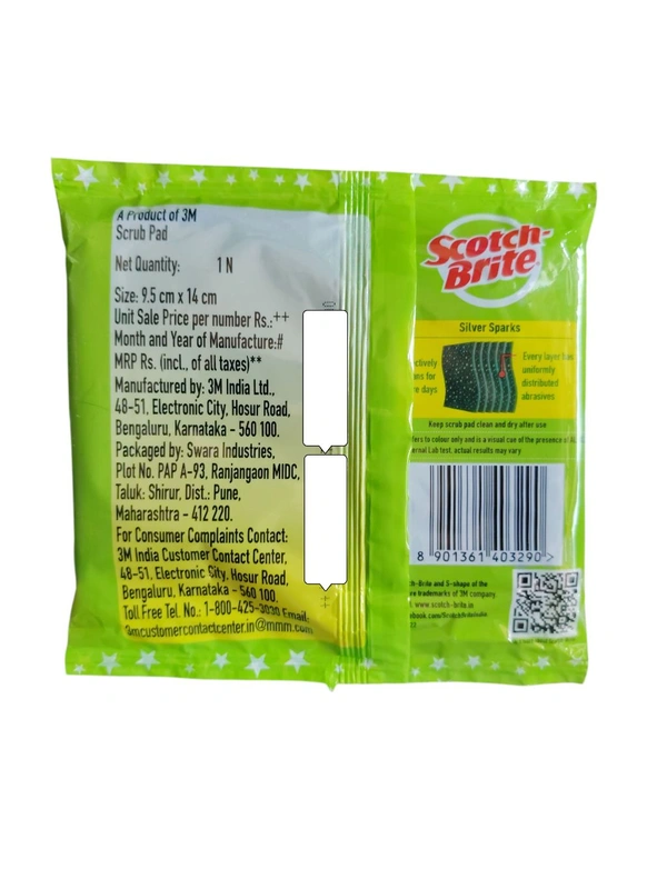 3M India. Scotch-Brite Scrub Pad - 1N.