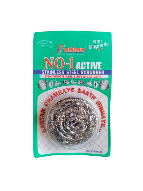 Fablas. No-1 Active Stainless Steel Scrubber - 1N.