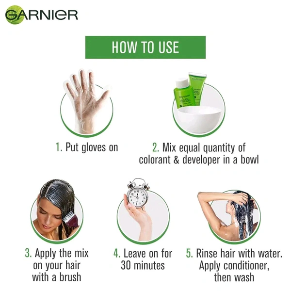 L'Oréal. Garnier Natural Light Brown Hair Colour No. 5 - 70 ml + 60 gm.