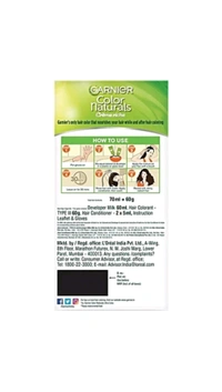 L'Oréal. Garnier Natural Darkest Brown Hair Colour No. 3 - 70 ml + 60 gm.