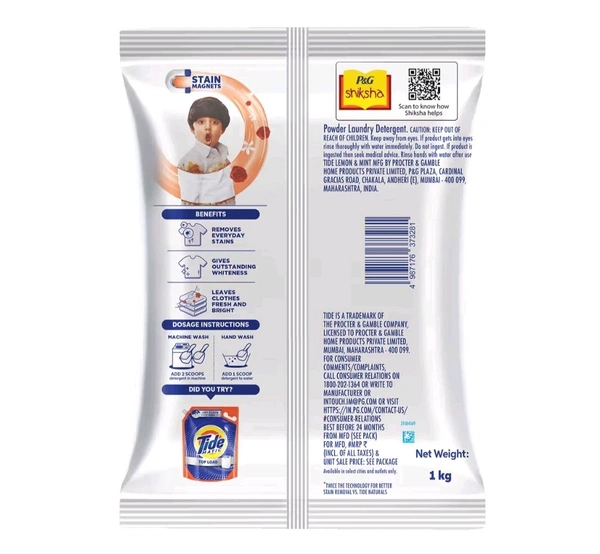 P&G. Tide Surf Jasmine & Rose - 1 Kg. - 1 Kg.