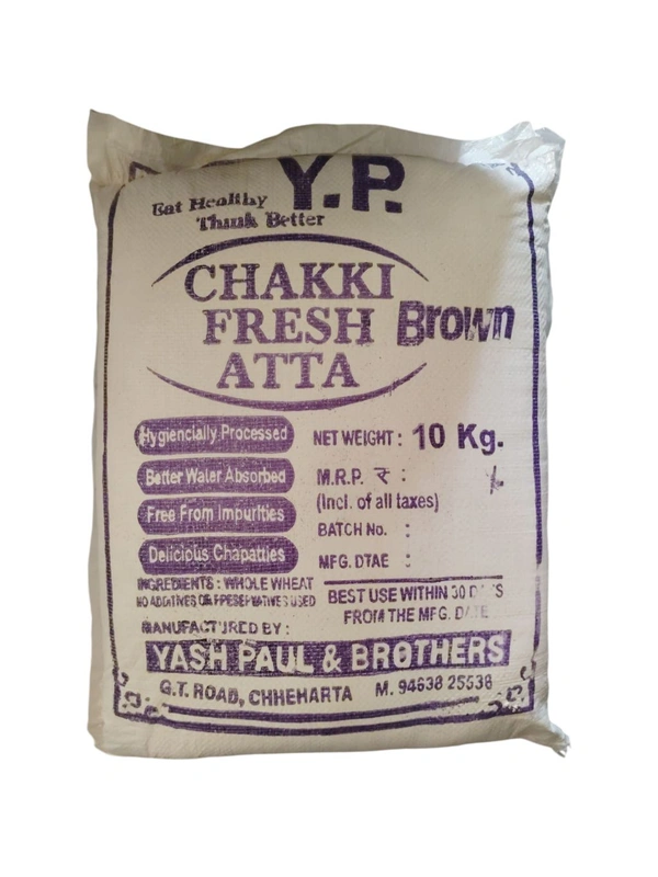 Y.P. Chakki Fresh Brown Atta NO. 3  - 10 Kg.