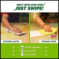 3M India. Scotch-Brite Sponge Wipe 20 × 17.5 cm - 1 N.