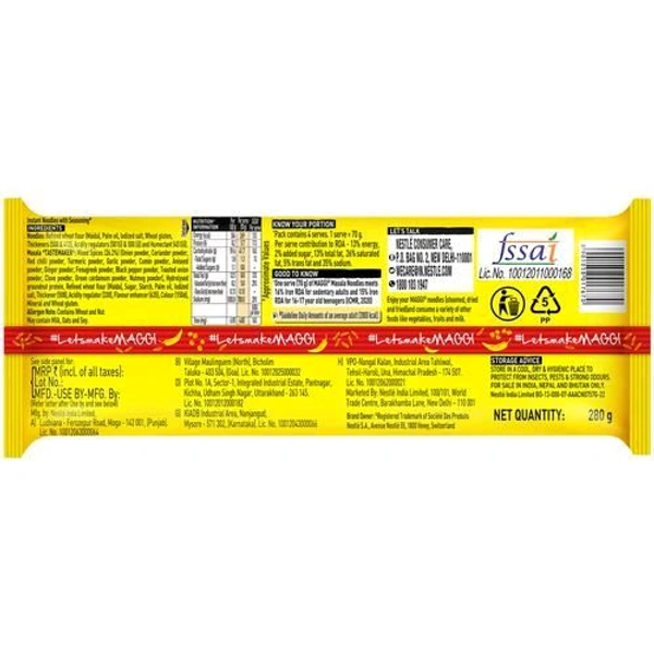 Nestle. Maggi Noodles 4 Pack - 280 gm.