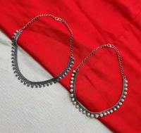 Oxidized Silver Choker Combo
