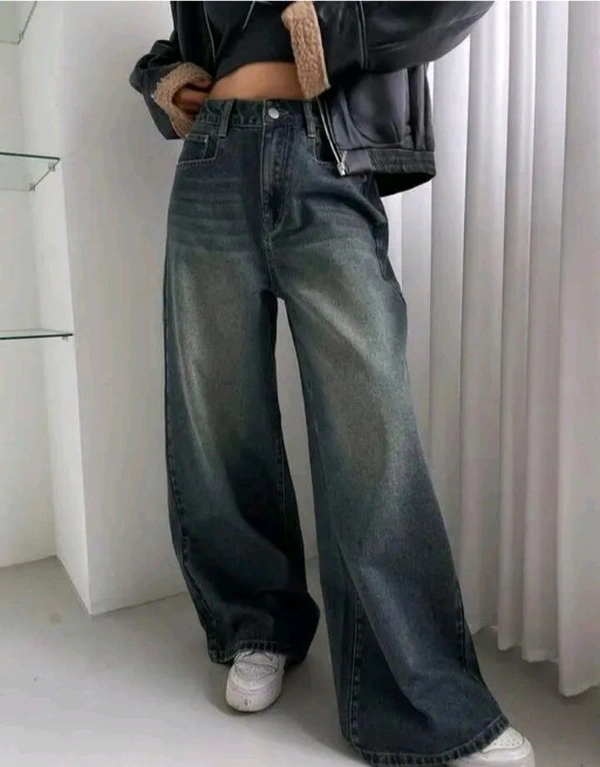 High Waist Denim Jeans | Trending  - Smoky, 26