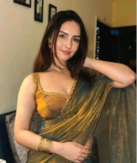 Golden Saree With Border Work  - Potters Clay, Free Size