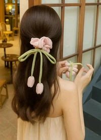 Pack Of 6 Tulip Scrunchies 