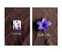Gift Hamper For Her (Earrings, Hair Bow, Scrunchie, Bracelet ,Claw Clip & Pendant ) 