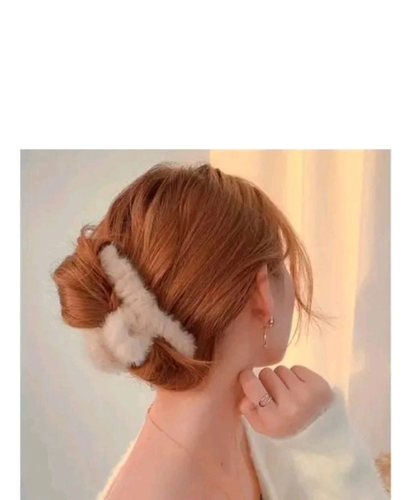 Pack Of 6 Fur Claw Clips 