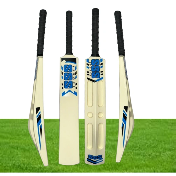 SVS Game Changer Scoop Full Size(35X4.5 inch) Heavy Duty Hard Fiber Cricket Bat PVC/Plastic Cricket Bat For - Sizse 8 - White -