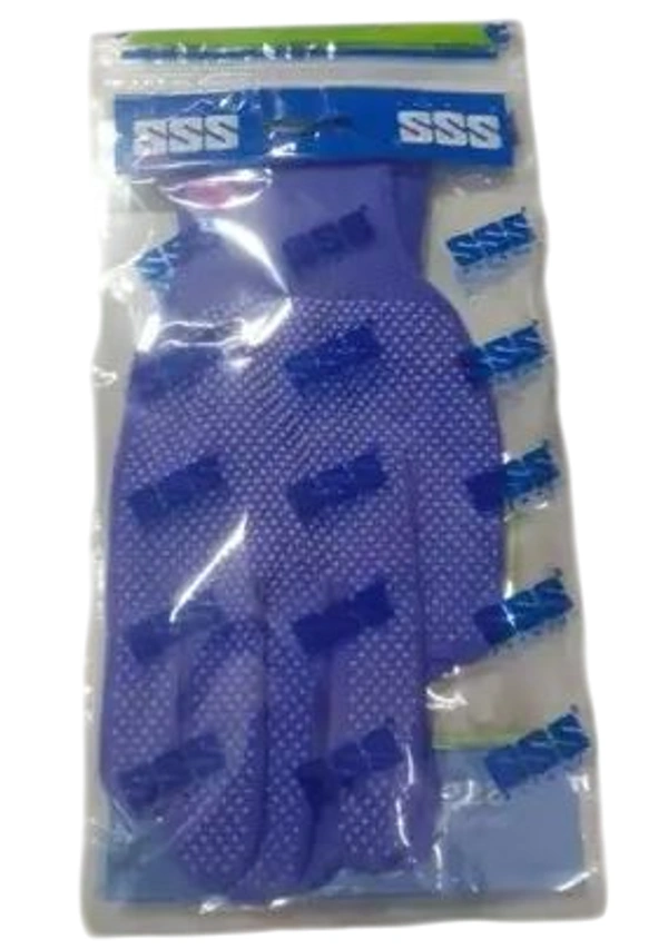 SVS Anti-skip PVC Tennis Batting Gloves - Free, Blue