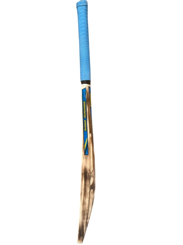 SVS Black Mamba Tennis Kashmir Willow Cricket Bat, Size 8 - Black