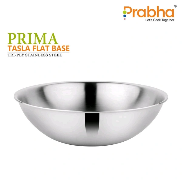 Prabha Prima Triply Tasla Flat Base Without Lid - 1.4L