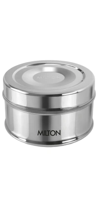 Milton Steel Snake Stainless Steel Tiffin, Steel Plain One Container Lunch Box - Small