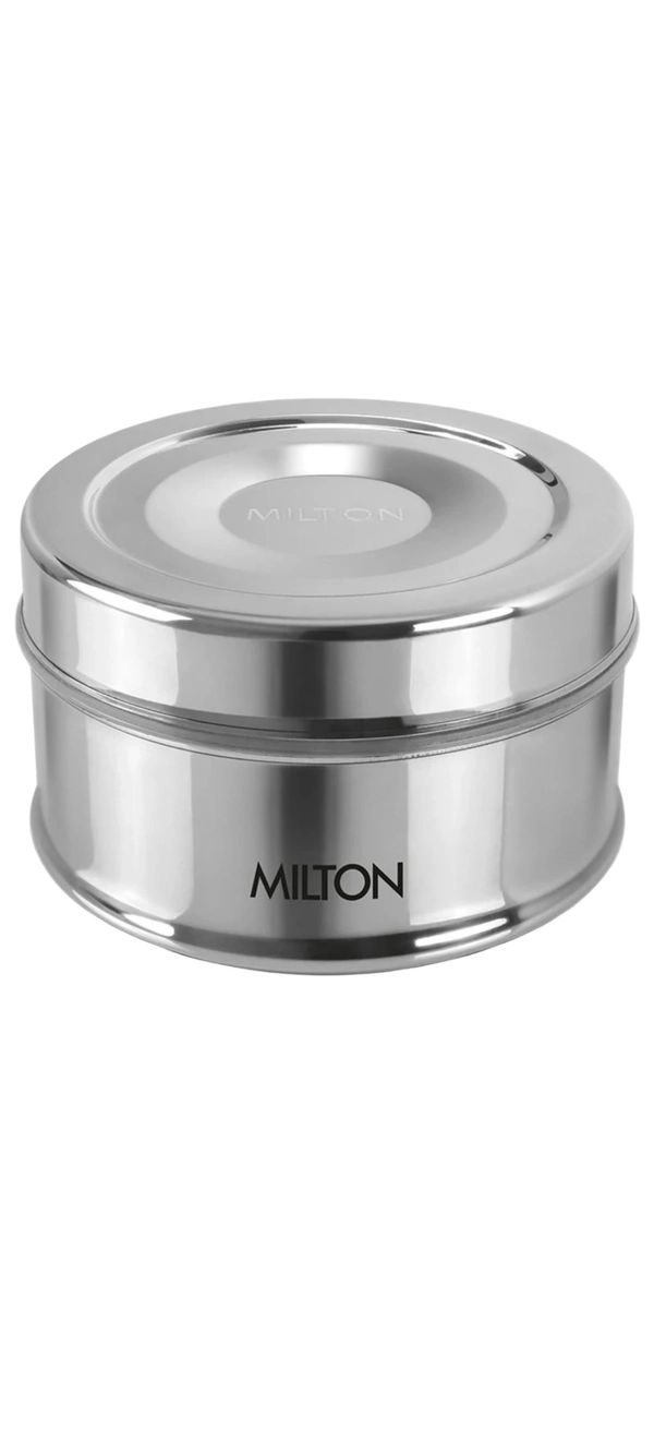 Milton Steel Snake Stainless Steel Tiffin, Steel Plain One Container Lunch Box - Small
