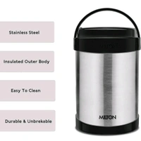 Milton  Royal 4 Stainless Steel Containers with 600 ml Each, PU Insulated, Hot & Cold