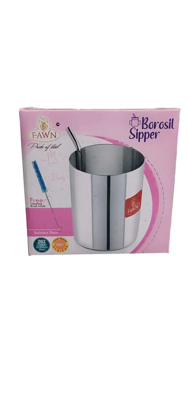 Fawn Borosil Baby Smily Sipper