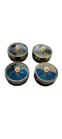 Dryfruit Box Set Of 4 With Stand