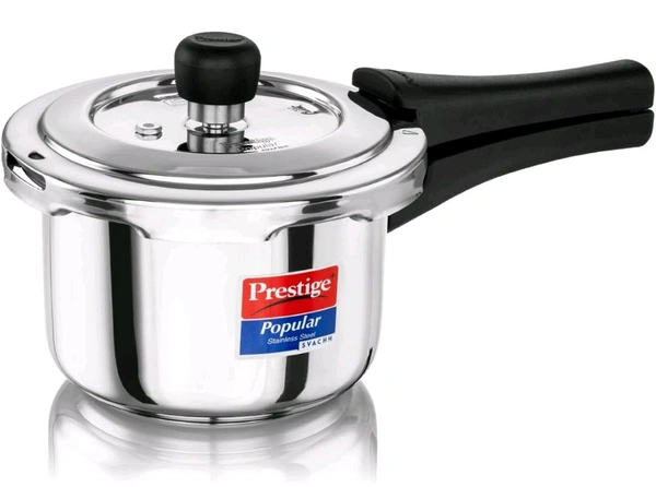 Prestige 1.5 Litre Stainless Steel Popular Svachh Outerlid Pressure Cooker