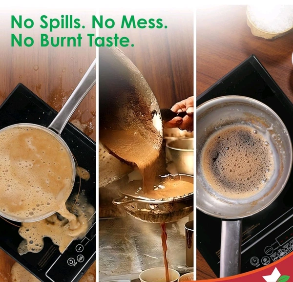 Wonderchef Chai Magic, Fully Automatic Tea & Cappuccino Maker, Make Masala Chai/Cutting Chai/Kahwa/, No Spills, No Overcooking, 4 Modes, Boil Milk/Water/Coffee, 500ML Glass Jar