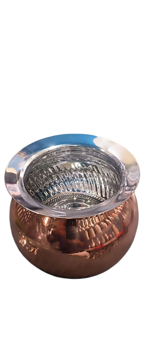 Top Cook Stainless SteelRose gold Handi With Steel Lid