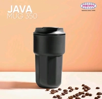 Asian Plastowares Java Mug 350ml Insulated Coffee & Tea Cup | Seen on Farah Khan Show! | Thermoware Spill-Proof Travel Mug - Puce