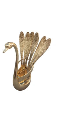 PVD Spoon Set With Stand