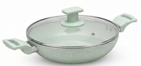 Milton Pro Cook Ceramic Kadhai With Glass Lid - 24cm