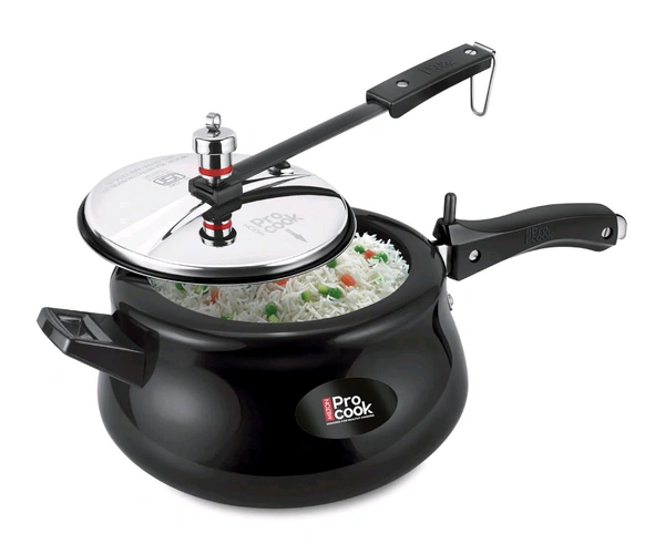 Milton Pro Cook Hard Anodized Royal Curve Inner Lid Pressure Cooker - 3ltr