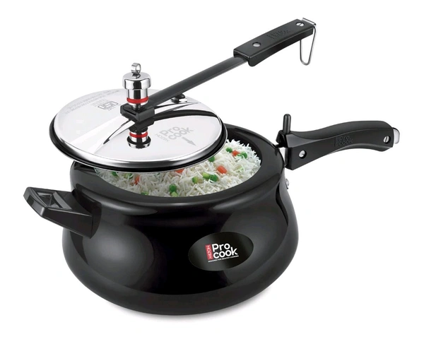 Milton Pro Cook Hard Anodized Royal Curve Inner Lid Pressure Cooker - 5ltr
