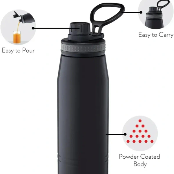 BOROSIL Borosil Hydra GoSports 900 ml Stainless Steel Wate Bottle  Double Wall Vacuum