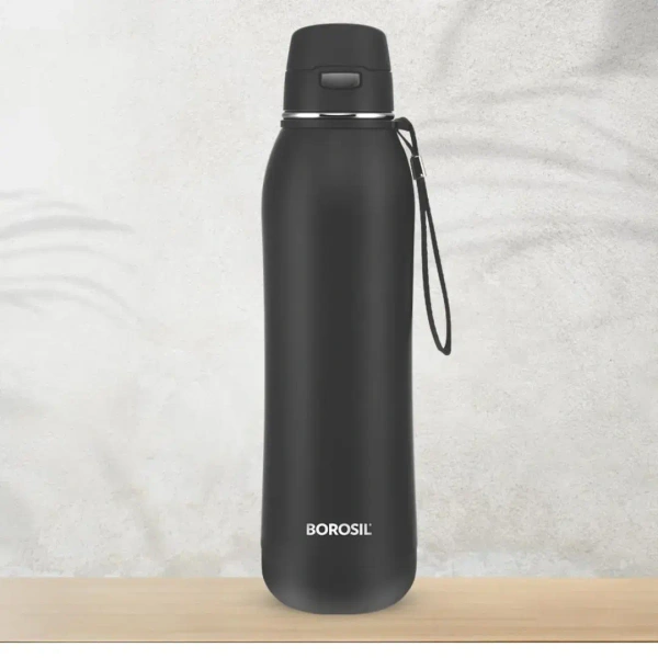 BOROSIL Borosil Hydra Rivera 600 Ml Hot N Cold Water Bottle