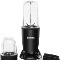 BOROSIL Borosil NutriFresh PB31 Portable Mini-Blender & Grinder, Black 400 W