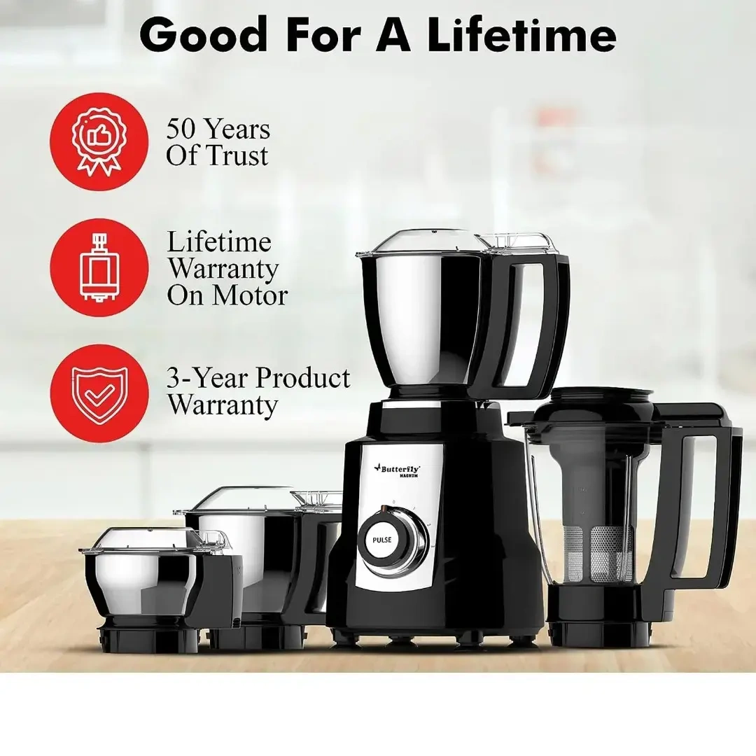 Butterfly Mixer Grinder Magnum HP Jar Black