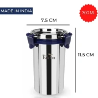 FALCON Flacon Stainless Steel Eco Nxt Tumbler with Steel Lid - 300ml