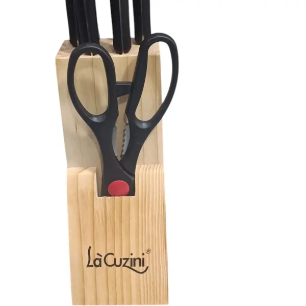 Lacuzini Knife Set With Wooden Stand