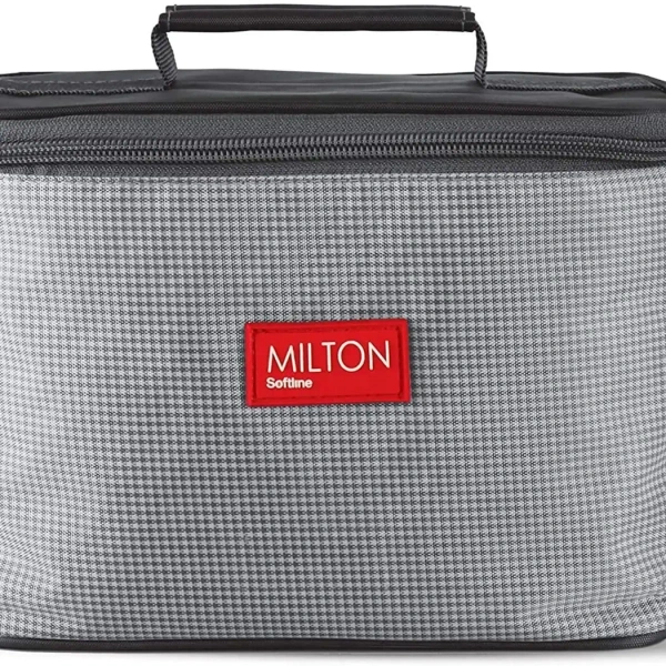 MILTON Delicious Combo Stainless Steel Insulated Tiffin (1 Tumbler and 3 Container) Set of 4 Grey