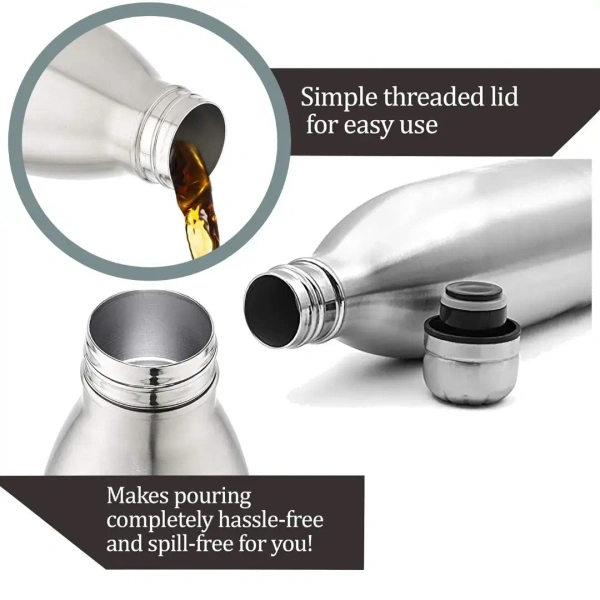 MILTON Milton Duo DLX Thermosteel 24 Hours Hot and Cold Water Bottle - 500ml