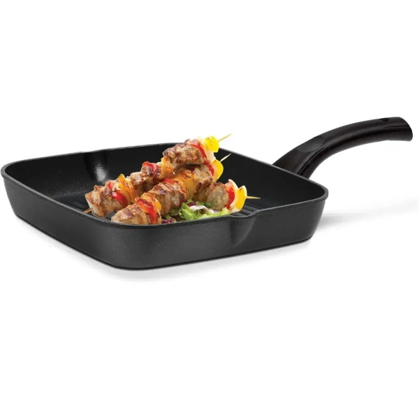 MILTON Milton Pro Cook Die Cast Grill Pan 24 cm Black Induction Safe Non Stick