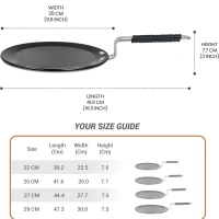 MILTON Milton Pro cook Granito Induction Hard Anodized Roti Tawa - 25cm