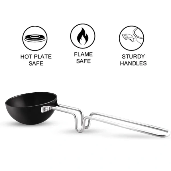 MILTON Milton Pro Cook Hard Anodized Tadka Pan - 10cm