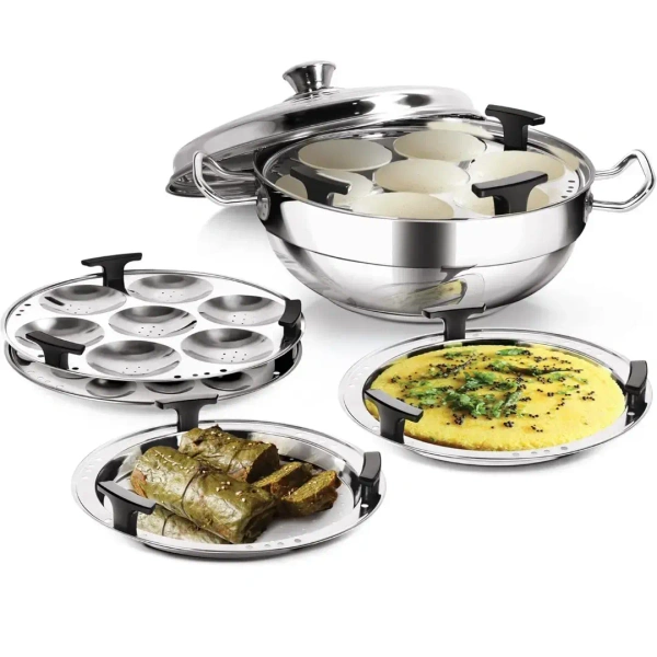 MILTON Milton Pro Cook Stainless Steel Multi Kadhai With Lid