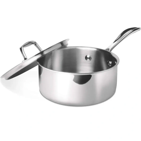 MILTON Milton Pro Cook Triply Stainless Steel Sauce Pan with Lid 14 cm - Base Variant