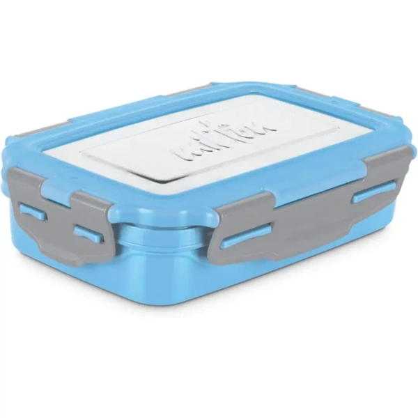 MILTON Milton Steely Super Deluxe Insulated Inner Stainless Steel Big Tiffin Box - Blue